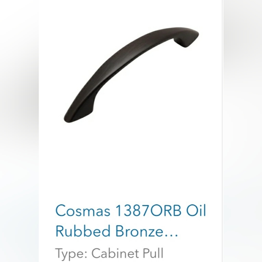 Package Of 25 Oil-Rubbed Bronze Cabinet Pulls NWT